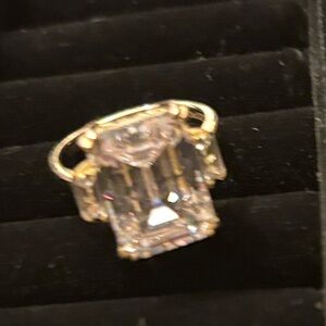 Wow! Elegant Emerald Cut 3 Stone Women's Ring sales are final. Like New.